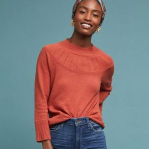 Anthropologie Rosita Mock Neck Pullover